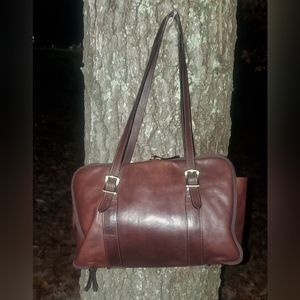 Cristina Rui Brown Leather Professional Briefcase/Commute bag (pre-loved)